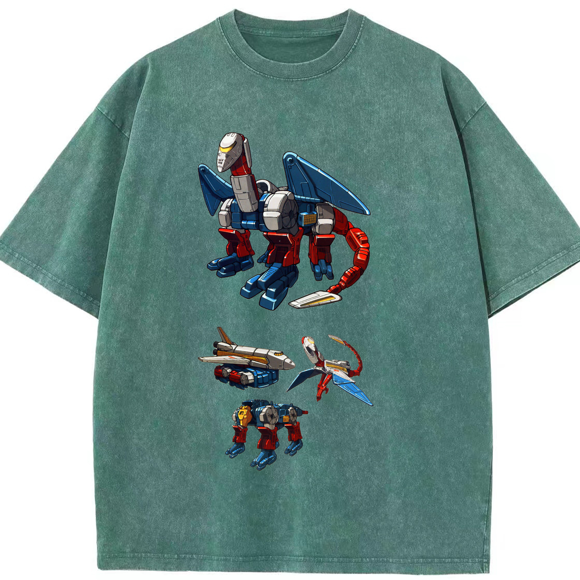 （画像用）  綿100% ヴィンテージ風 半袖Tシャツ（フロントプリント）